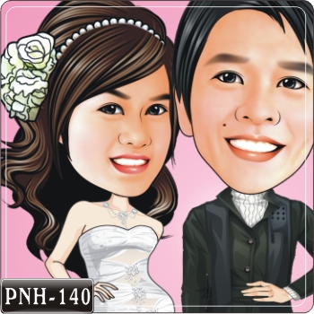 Q版雙人漫畫 PNH-140 婚紗Q版畫